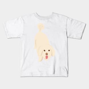 Happy Dog Face Kids T-Shirt